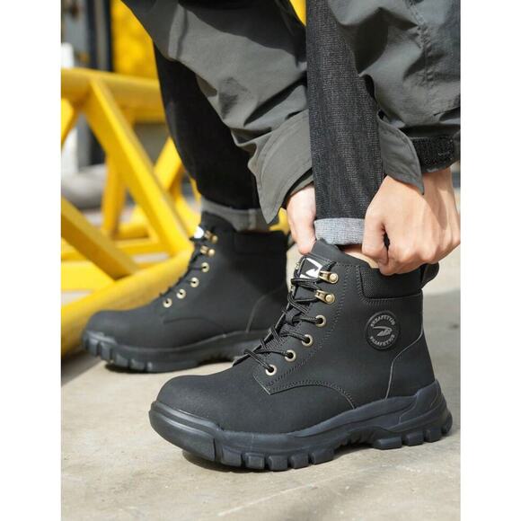 Men’s Steel Toe Work Boots Waterproof Lightweight Anti-Puncture High-Top - Picture 7 of 7